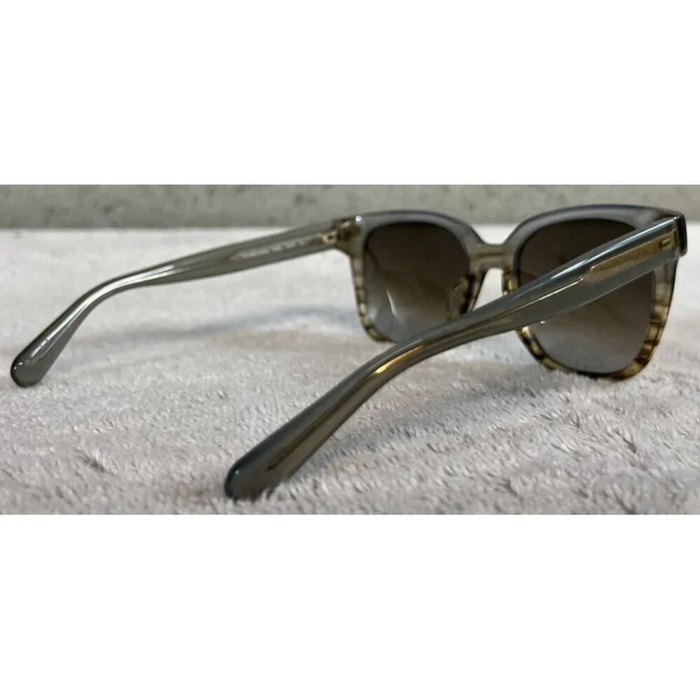 Bobbi Brown THE GRETCHEN/S 5CBHA Gray Brown Gold Square Sunglasses 52-18-140
